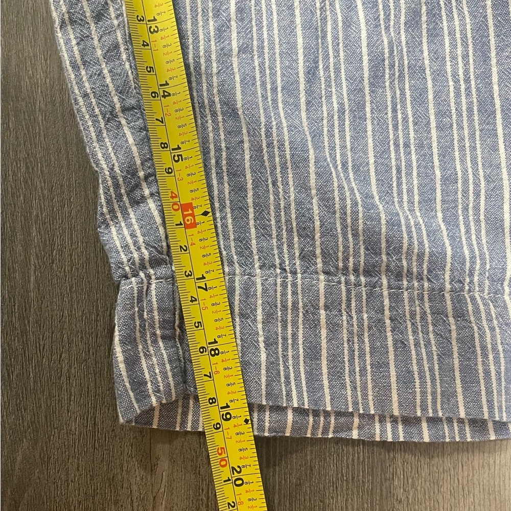 Striped Blue Capris - Picture 8 of 9